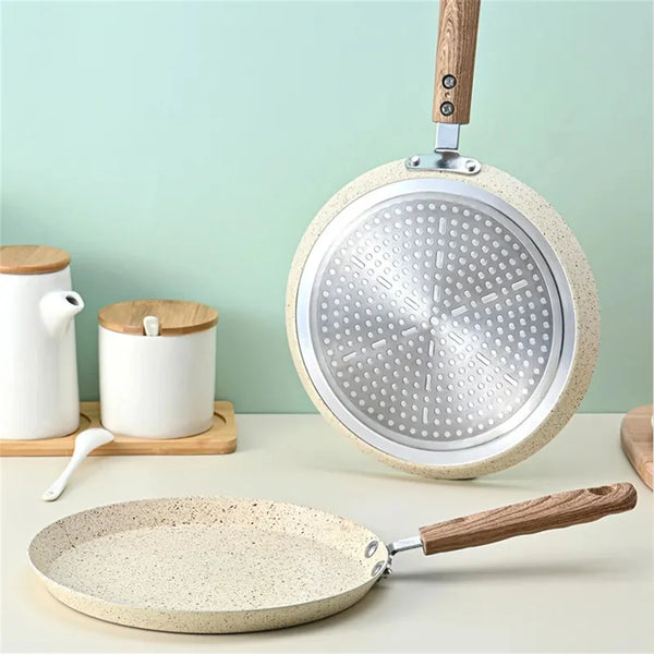 Poêle à Crêpes Antiadhésive Compatible Induction