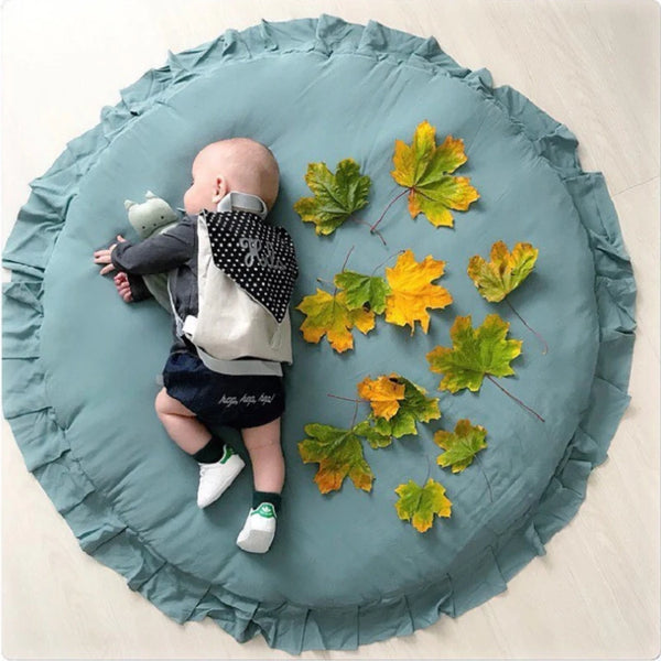 Tapis d'Éveil Rond en Coton 95cm