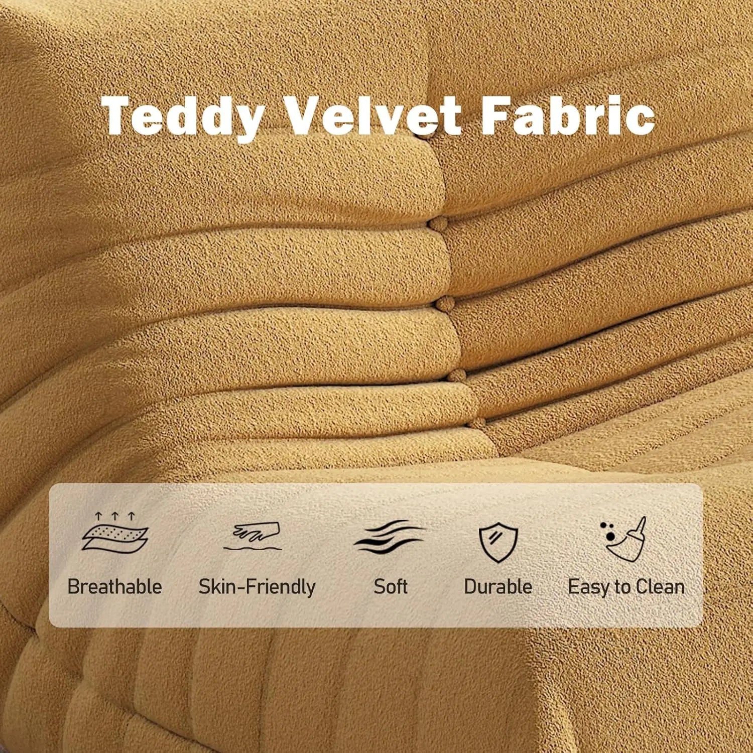 Fauteuil Paresseux Togo en Mousse à Mémoire de Forme