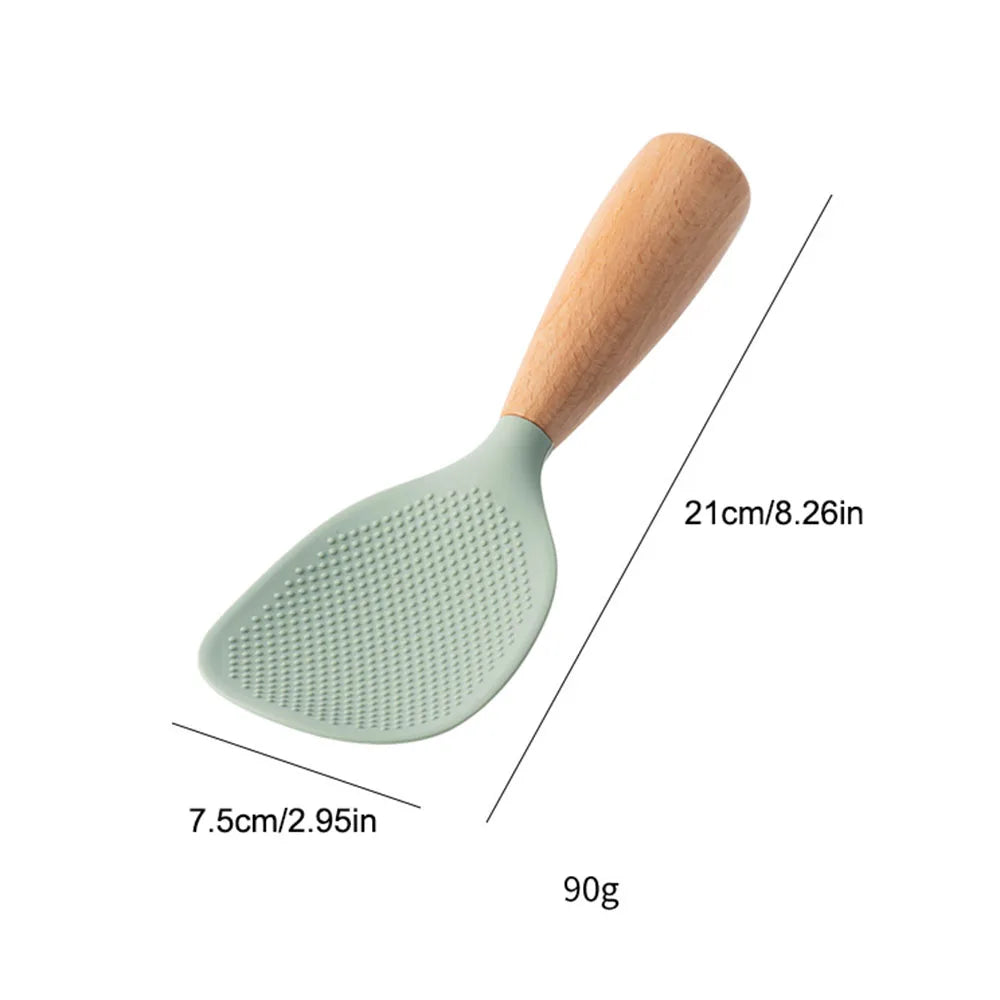 Cuillère de Cuisine en Silicone Antiadhésive Résistante à la Chaleur