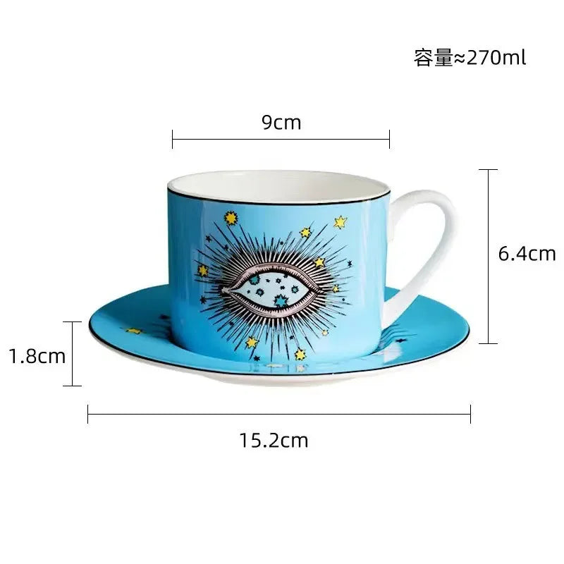 Tasse à Café Céramique Motif Animal Doré