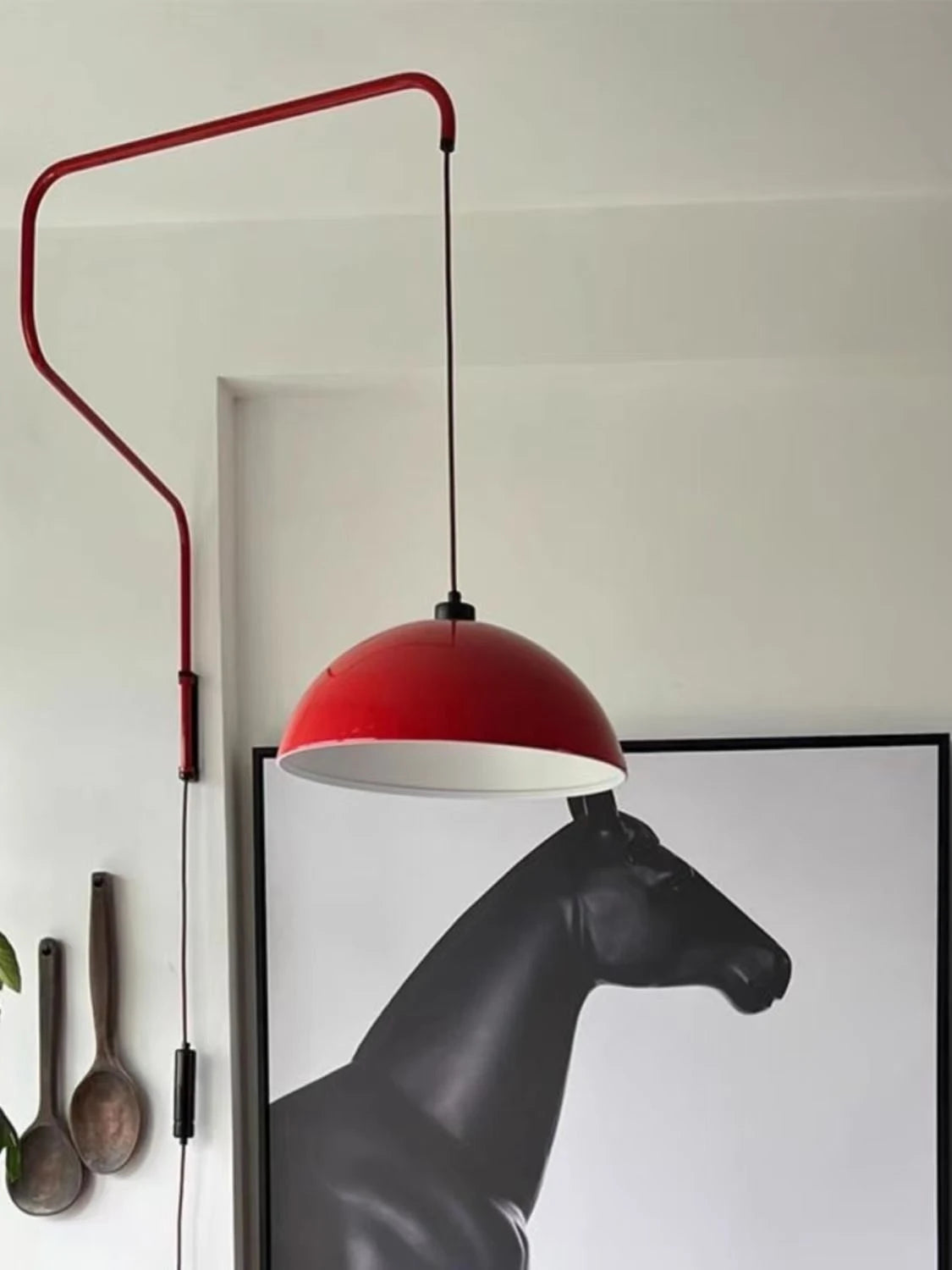Applique Murale Rotative Design Nordique avec Bras Long