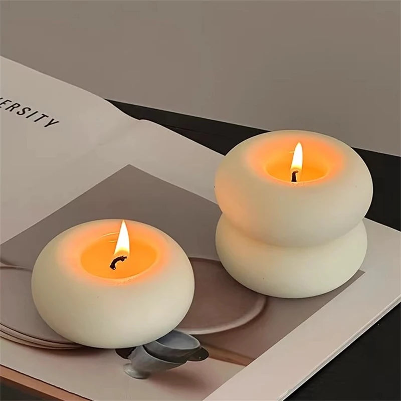 Bougie Parfumée Forme Donut Artisanale