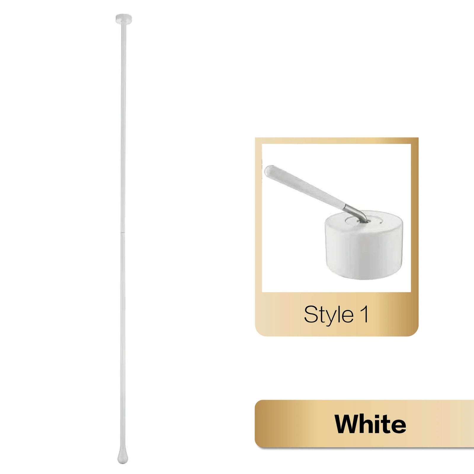 Robinet de Salle de Bain Or Brossé Double Commande Plafond
