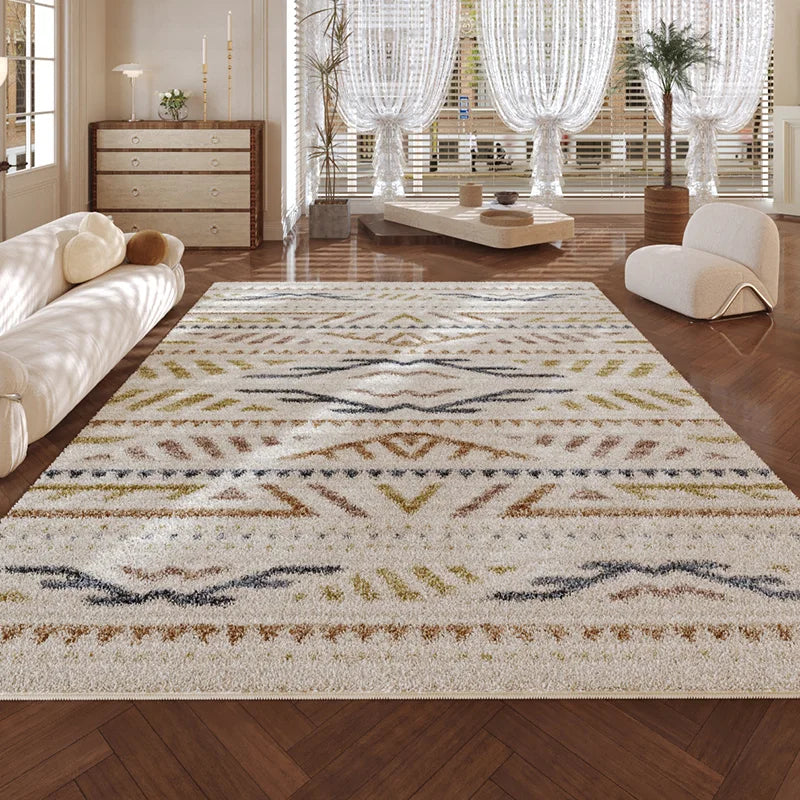 Tapis Chaud Rétro Antidérapant Lavable Salon