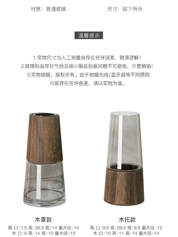Vase de Table en Verre Style Nordique Luxe Léger