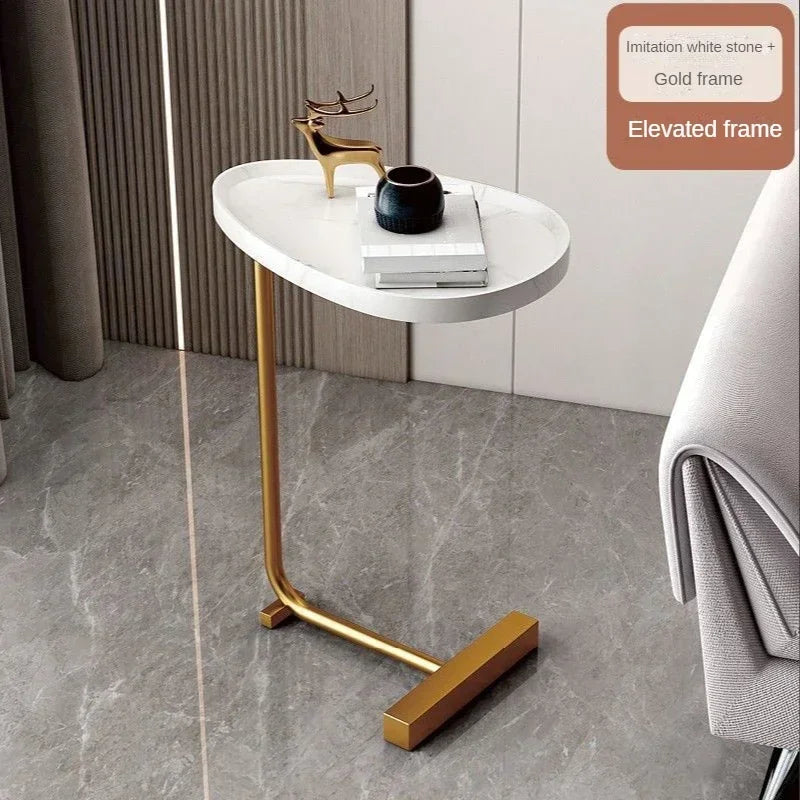 Table d'Appoint Métal Mobile - Petit Format Luxe Discret