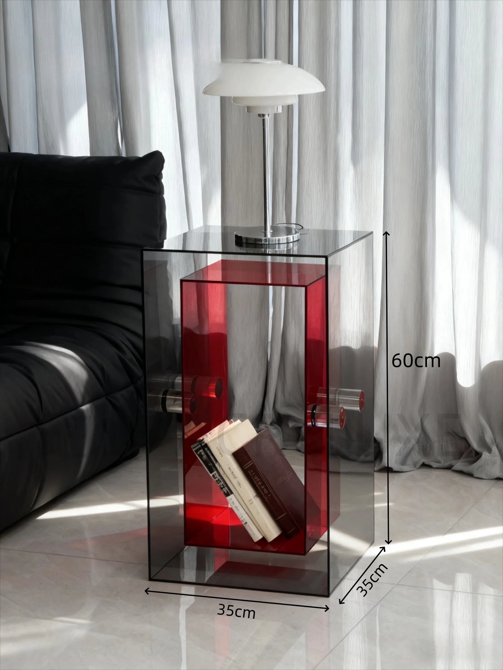 Table d'Appoint en Acrylique - Design Minimaliste