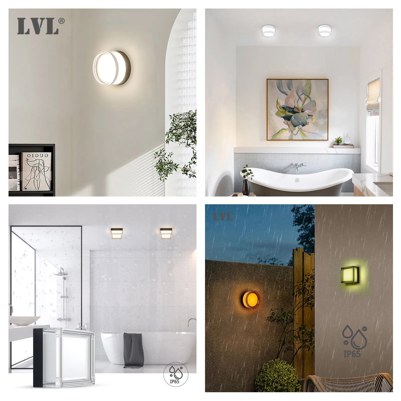 Applique Murale LED Étanche - Intérieur/Extérieur IP65