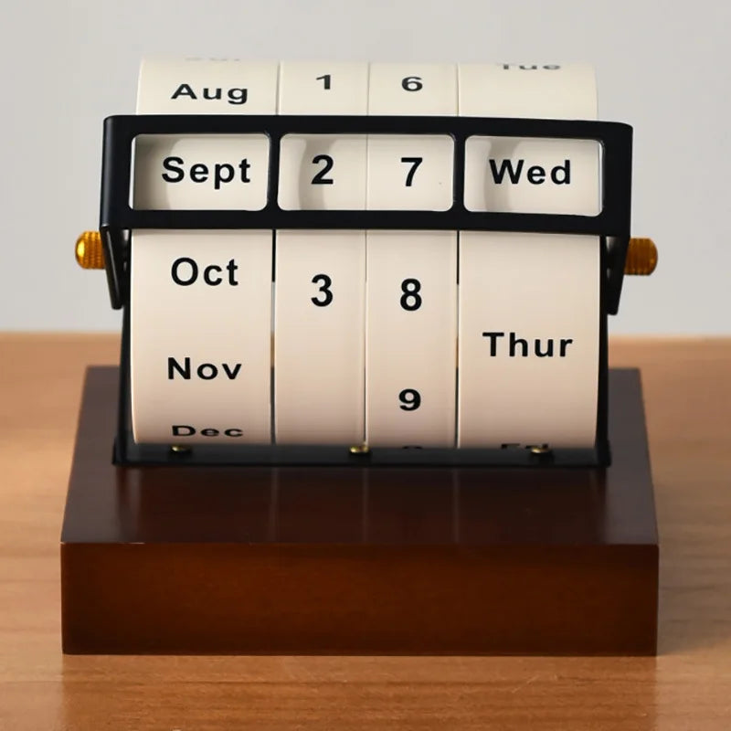 Calendrier Perpétuel Rotatif Grande Roue pour Bureau