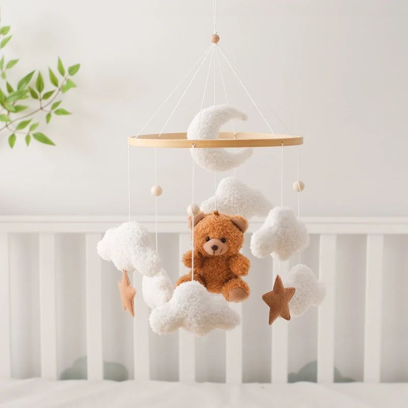 Mobile Musical en Bois pour Lit Bébé