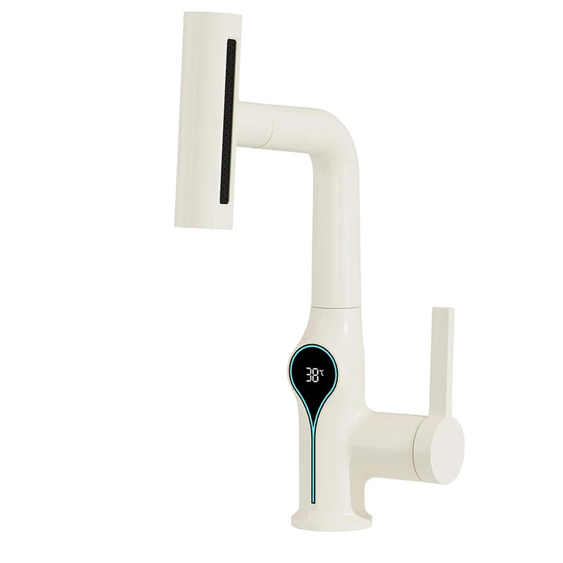 Robinet de Lavabo Cascade Écran Digital Élévateur