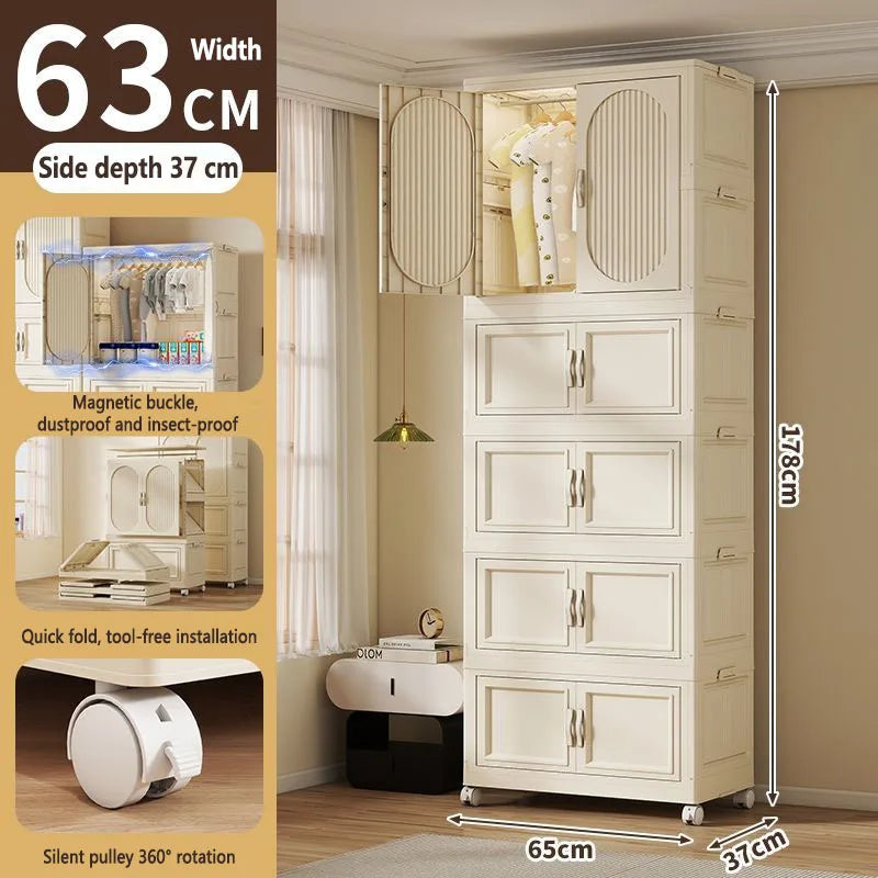 Armoire Pliable Enfant pour Vêtements et Jouets