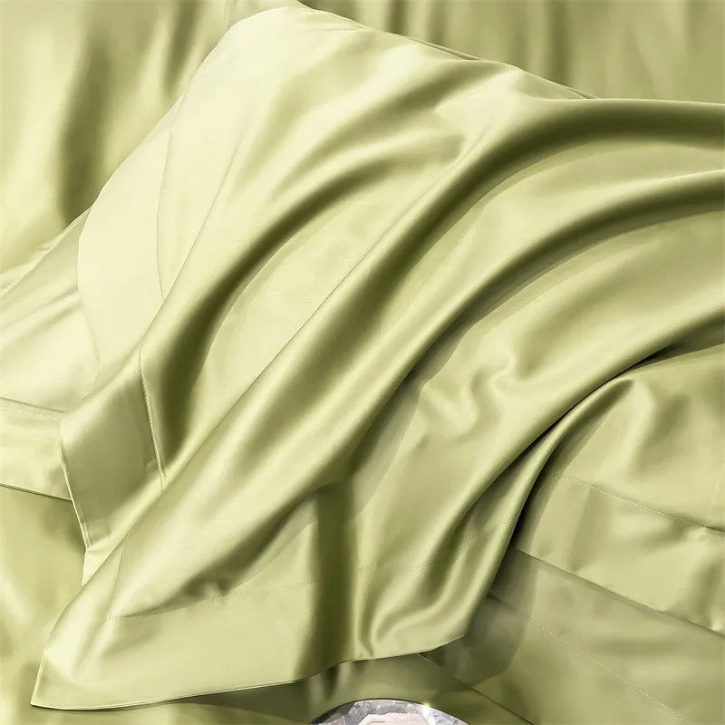 Parure de Lit Coton Égyptien 1000TC Ultra Douce 4 Pièces