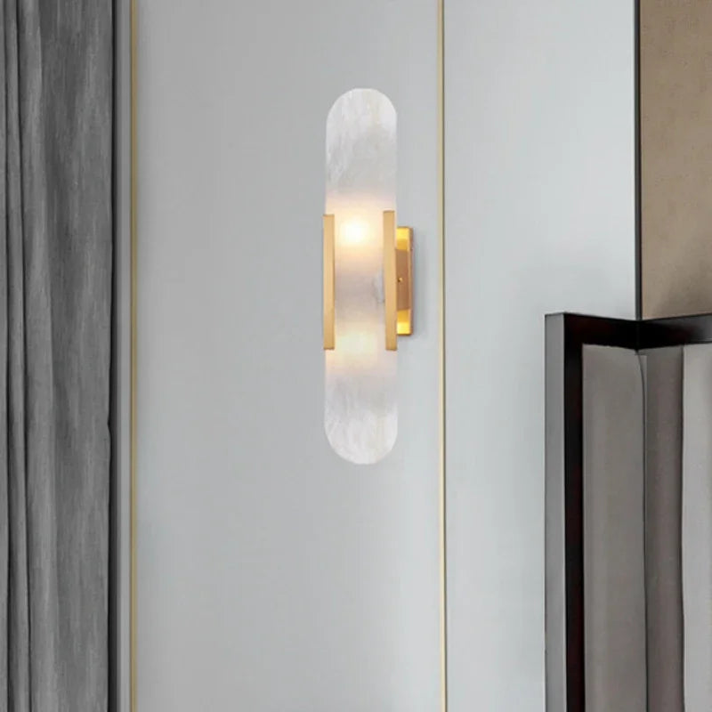 Applique Murale en Marbre Naturel - Design Nordique