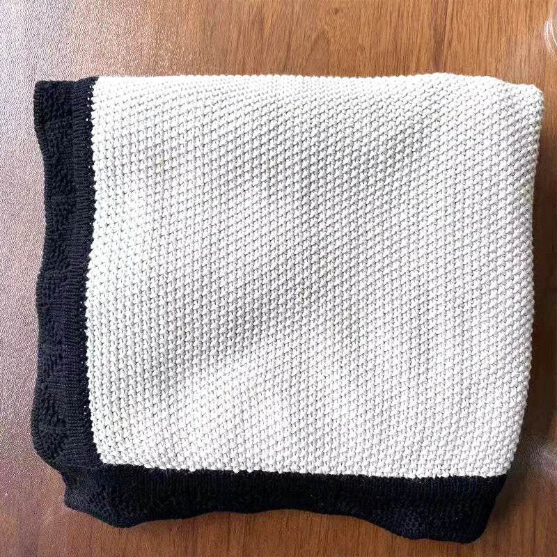 Couverture Bébé Tricotée Style Nordique