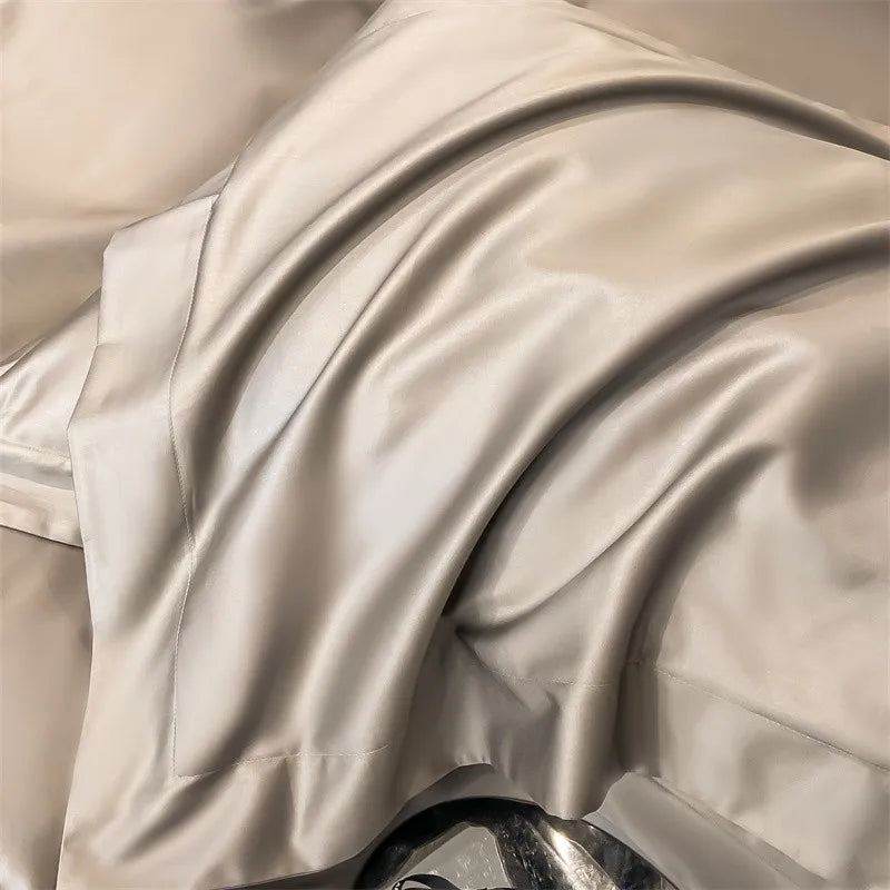 Parure de Lit Coton Égyptien 1000TC Ultra Douce 4 Pièces