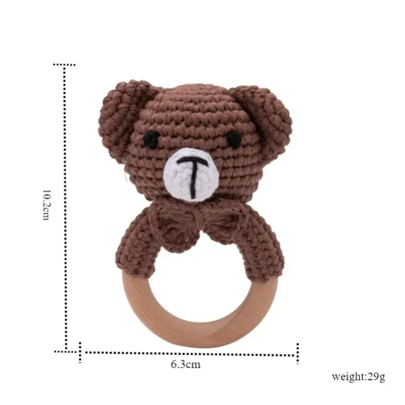 Hochet Bracelet Ourson au Crochet