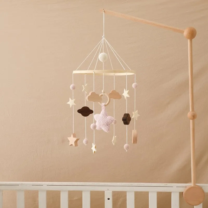 Mobile Musical en Bois pour Lit Bébé