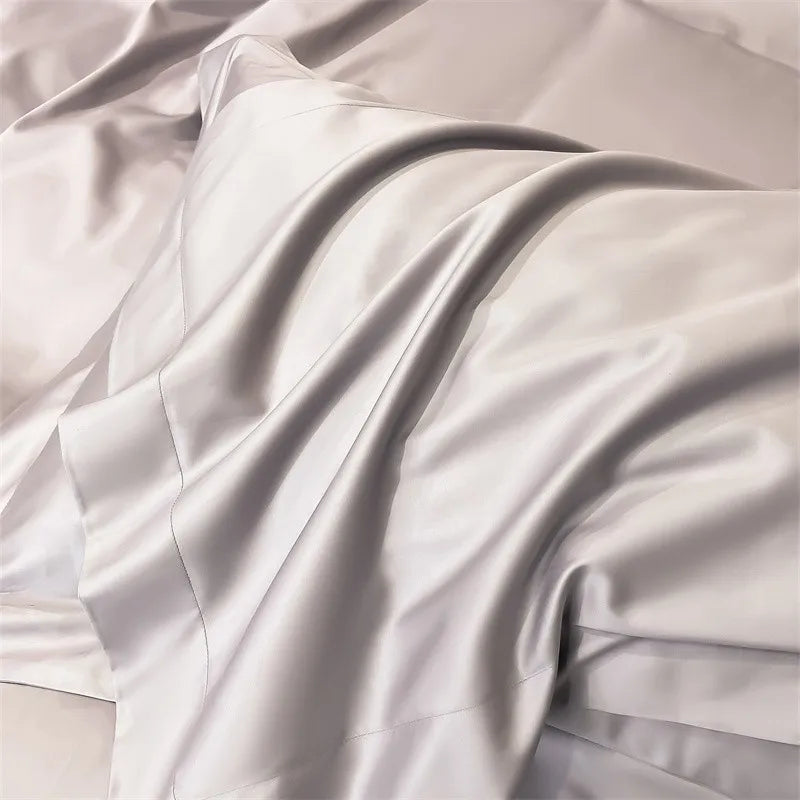 Parure de Lit Coton Égyptien 1000TC Ultra Douce 4 Pièces