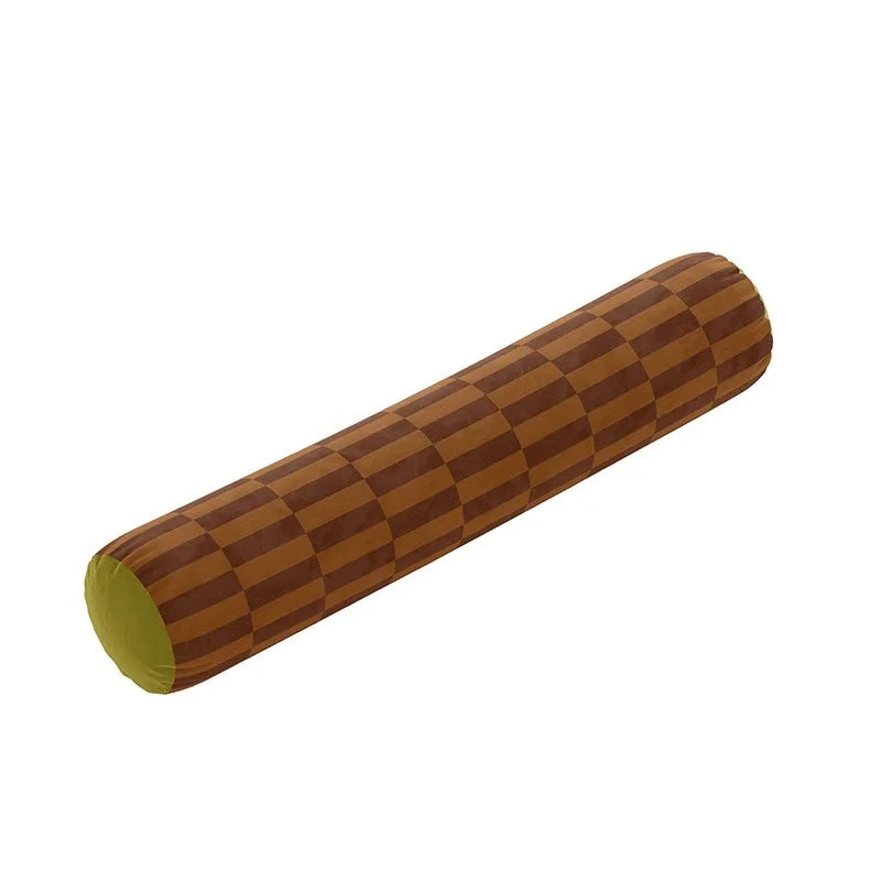 Traversin Cylindrique en Velours - Confort Longue Durée