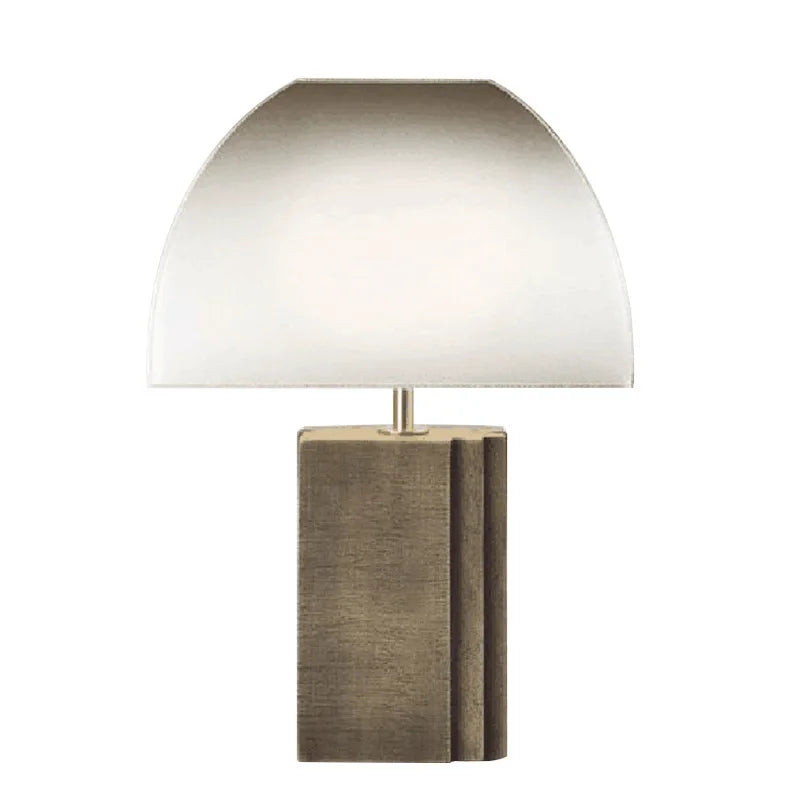 Sculptural Table Lamp – Postmodern Metal Base Light
