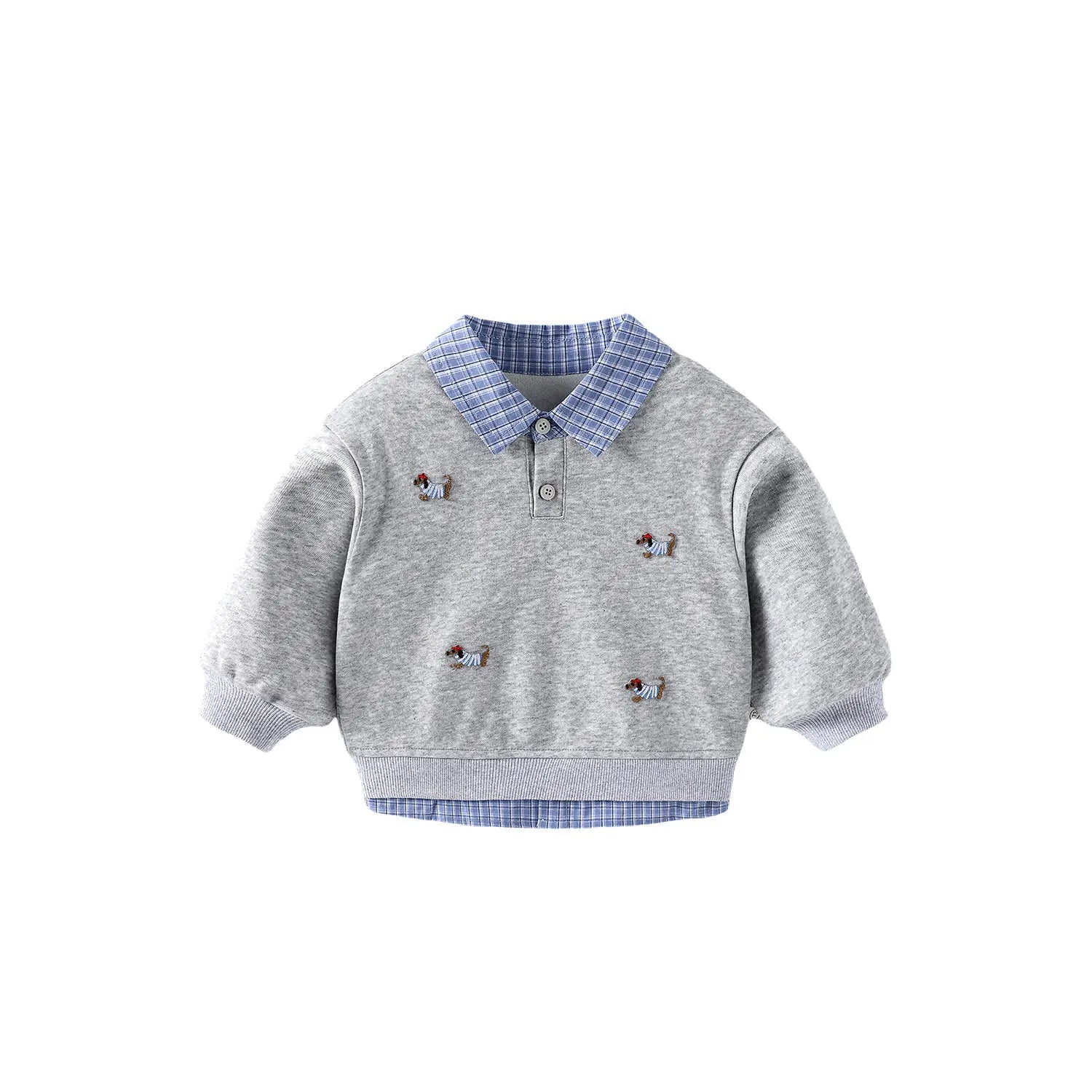 Pull Enfant Motif Cartoon Bicolore