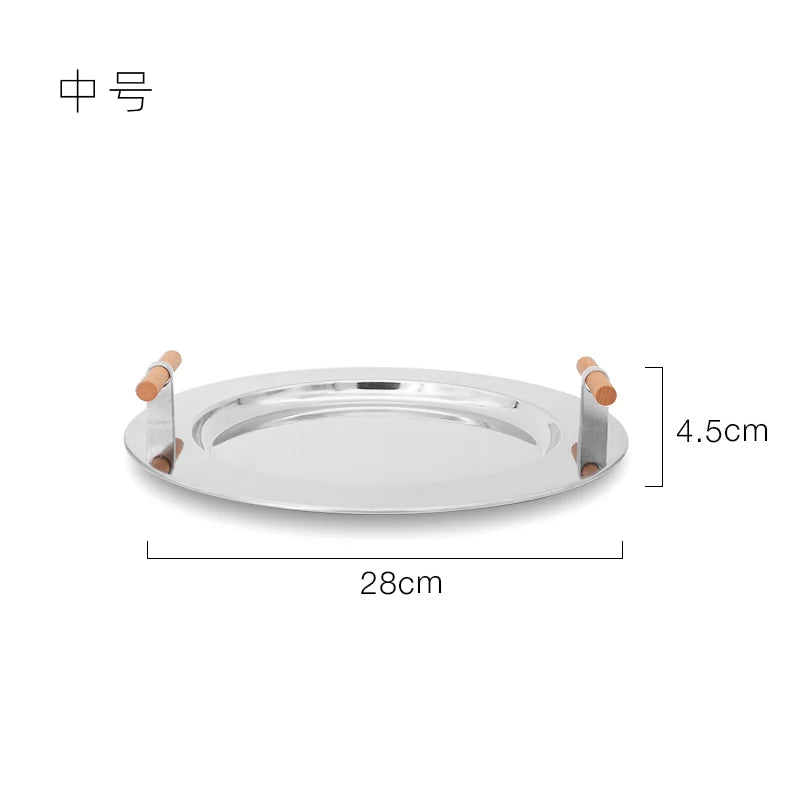 Stainless Steel Snack Tray – Nordic Minimalist Serving Dish