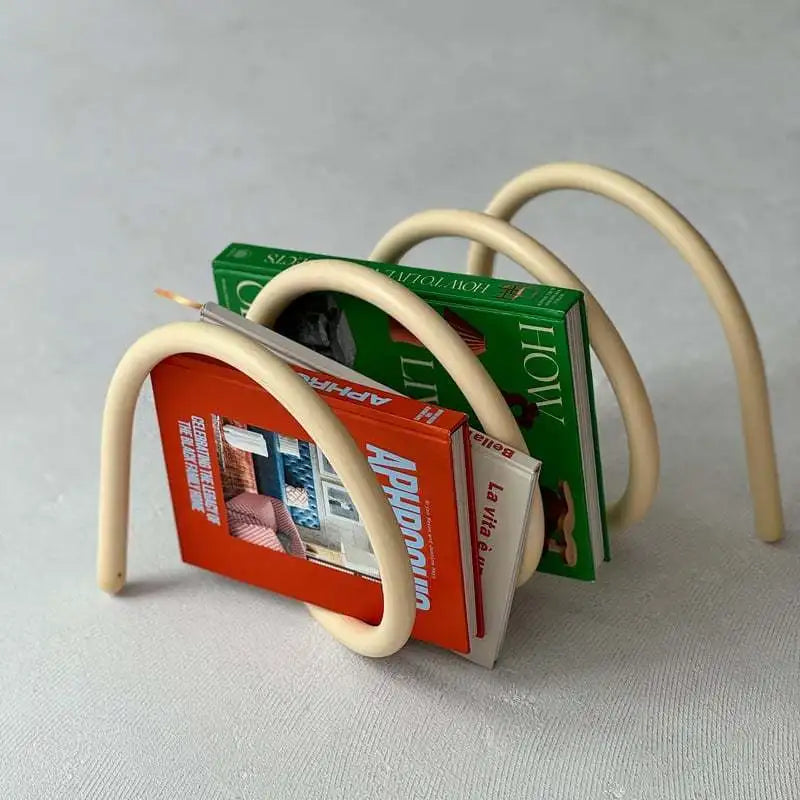 Étagère de Rangement Métal Nordique - Bureau et Livres
