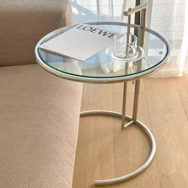 Table Basse Nordique en Verre Relevable