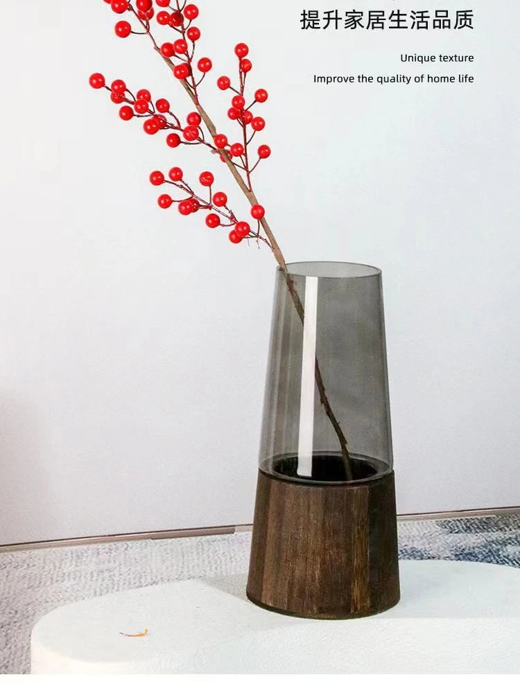 Vase de Table en Verre Style Nordique Luxe Léger