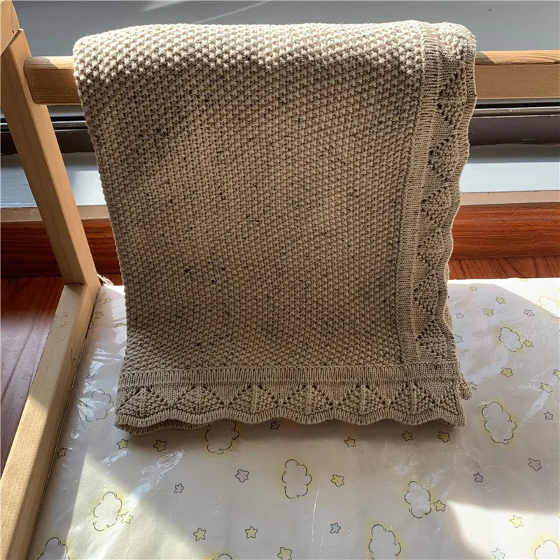Couverture Bébé Tricotée Style Nordique