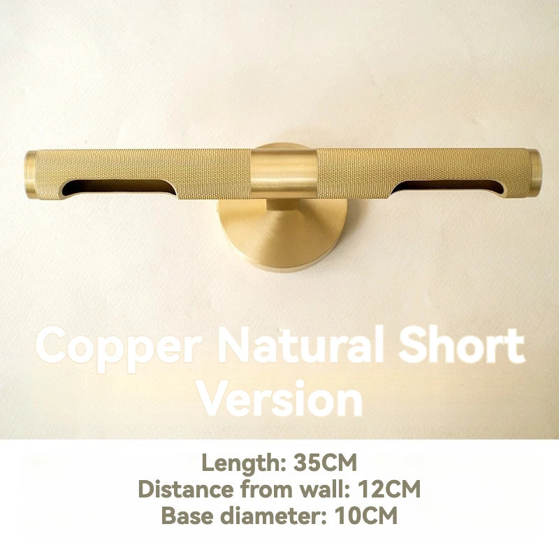 Copper Mirror Front Light – Nordic Bathroom Wall Lamp