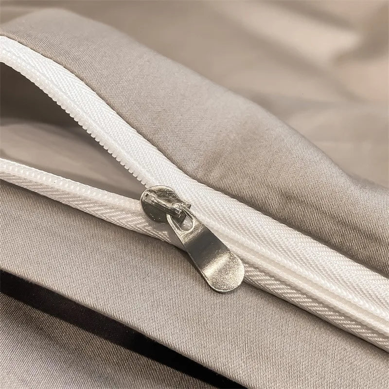 Parure de Lit Coton Égyptien 1000TC Ultra Douce 4 Pièces