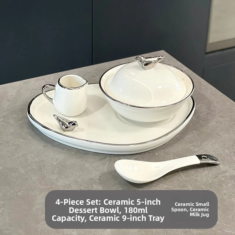 Ceramic Lidded Bowl – Elegant Serving Bowl for Soup & Dessert