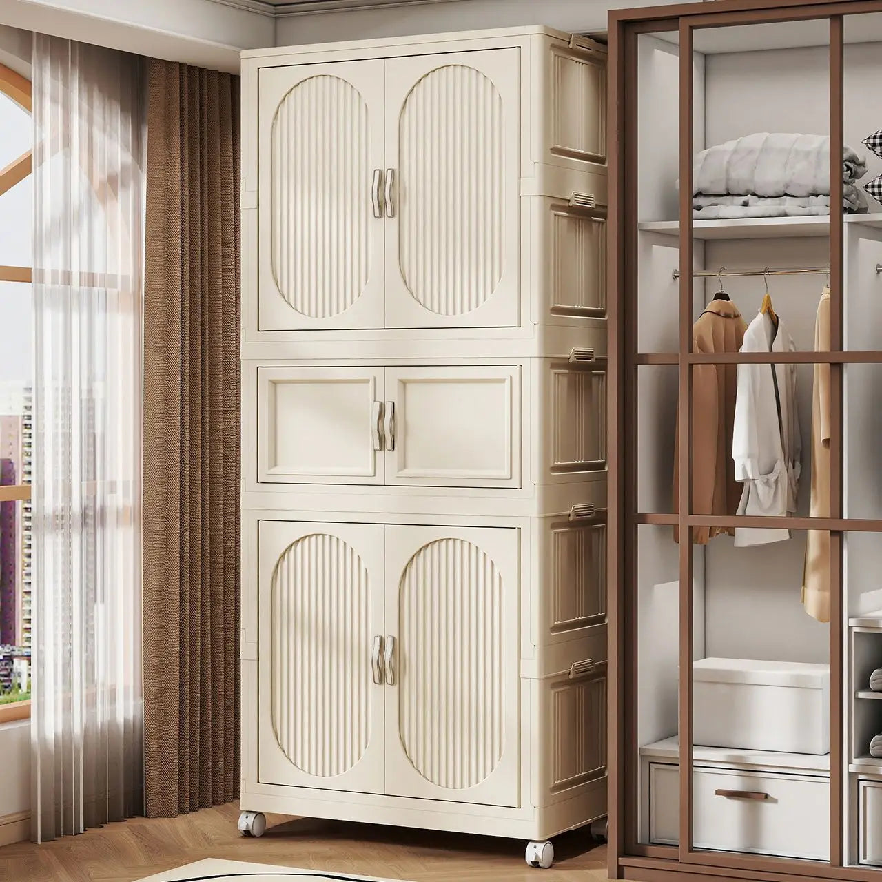 Armoire Pliable Enfant pour Vêtements et Jouets