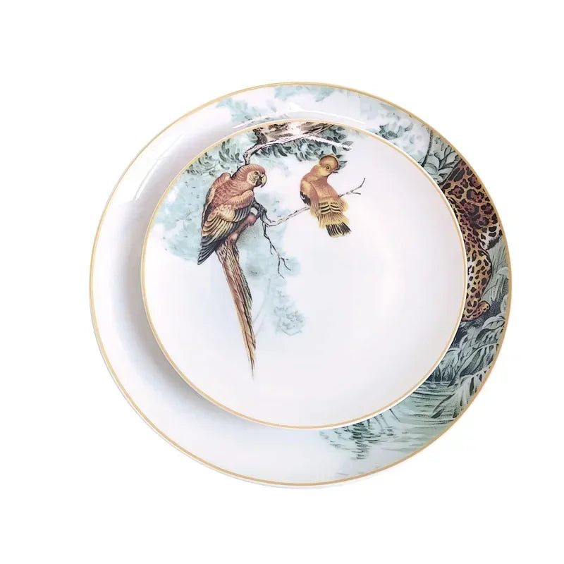 Service de Table Céramique Motif Jungle