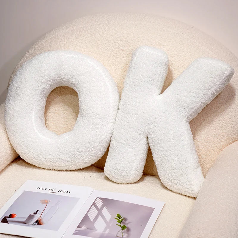 Coussin Lettres Alphabet Décoratif