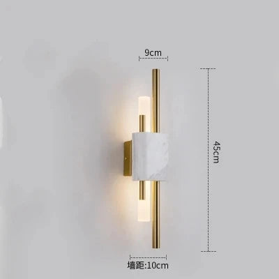 Applique Murale Pierre Marbre Naturelle Fer Contemporain