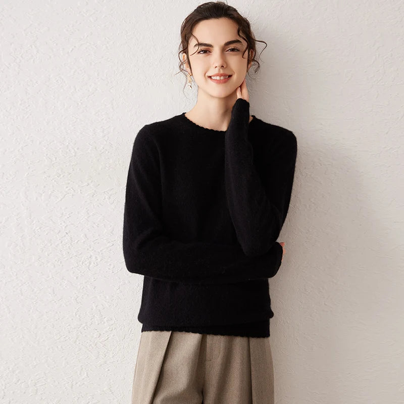 Pull Femme 100% Cachemire Basique