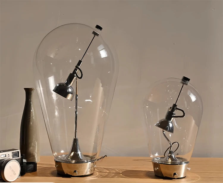 Lampe de Bureau Verre Italienne Vintage Rotative Dimmable