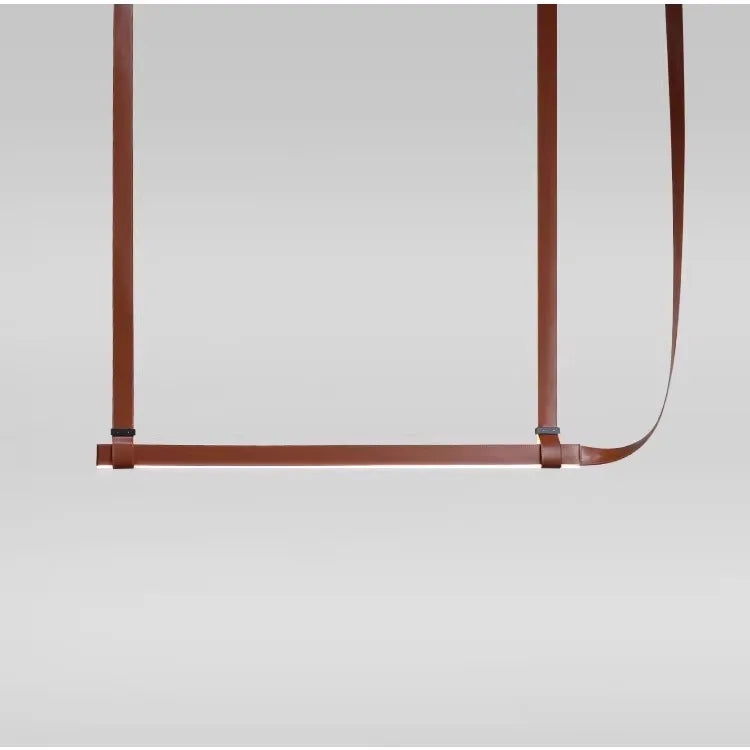 Lustre en Cuir Suspendu Style Moderne pour Cuisine