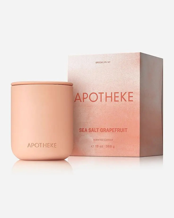 Bougie Parfumée en Pot de Céramique - Cire Végétale et Mèche en Bois