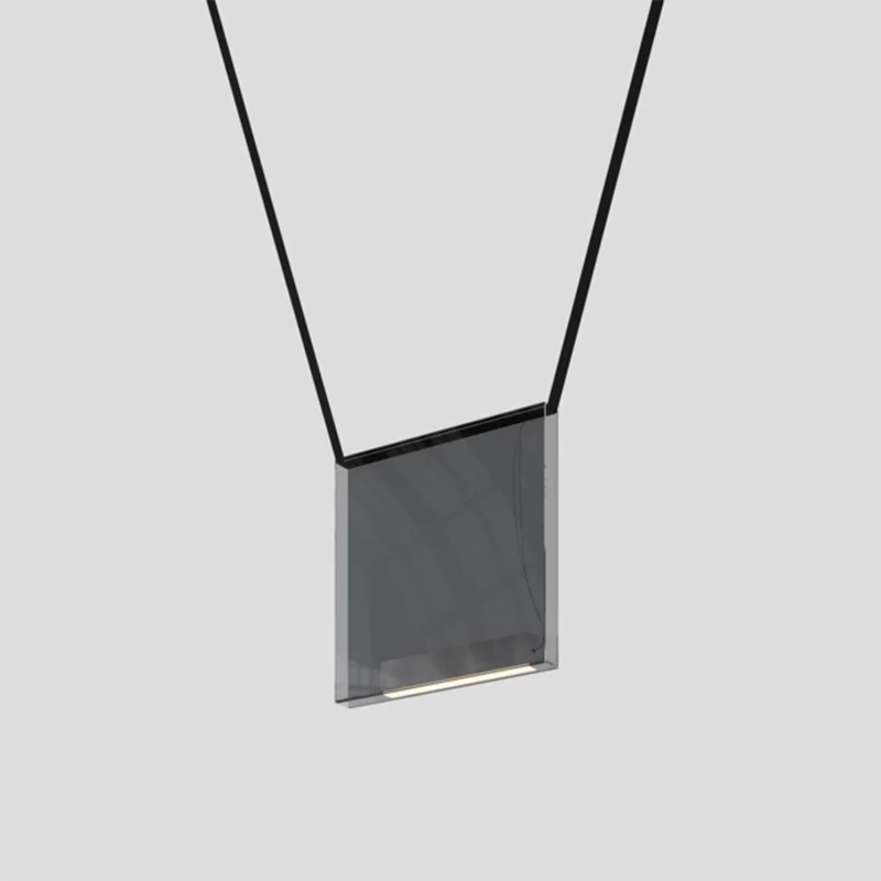 Suspension Bloc Acrylique Design Danois Minimaliste