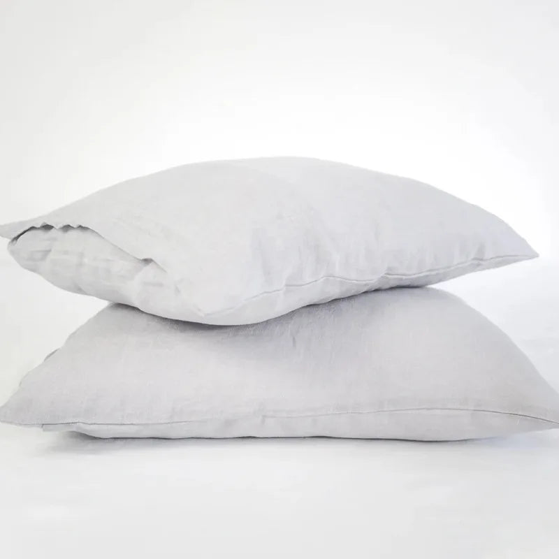 Housse de Coussin Lin Pur Format Enveloppe Coloris Uni