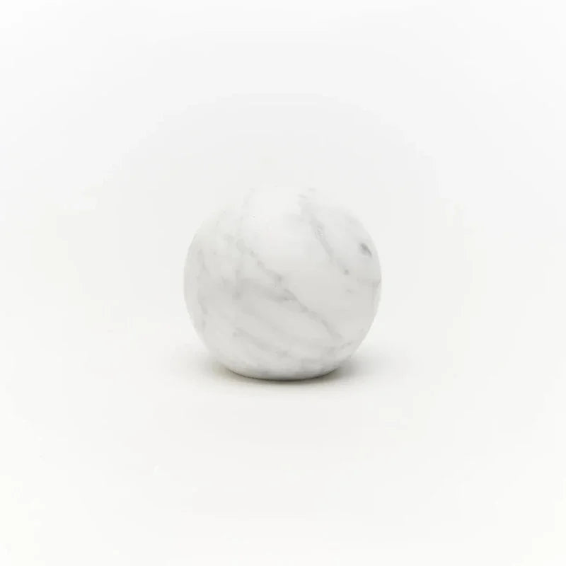 Poignée de Meuble en Marbre Sculpté - Style Wabi-Sabi Vintage