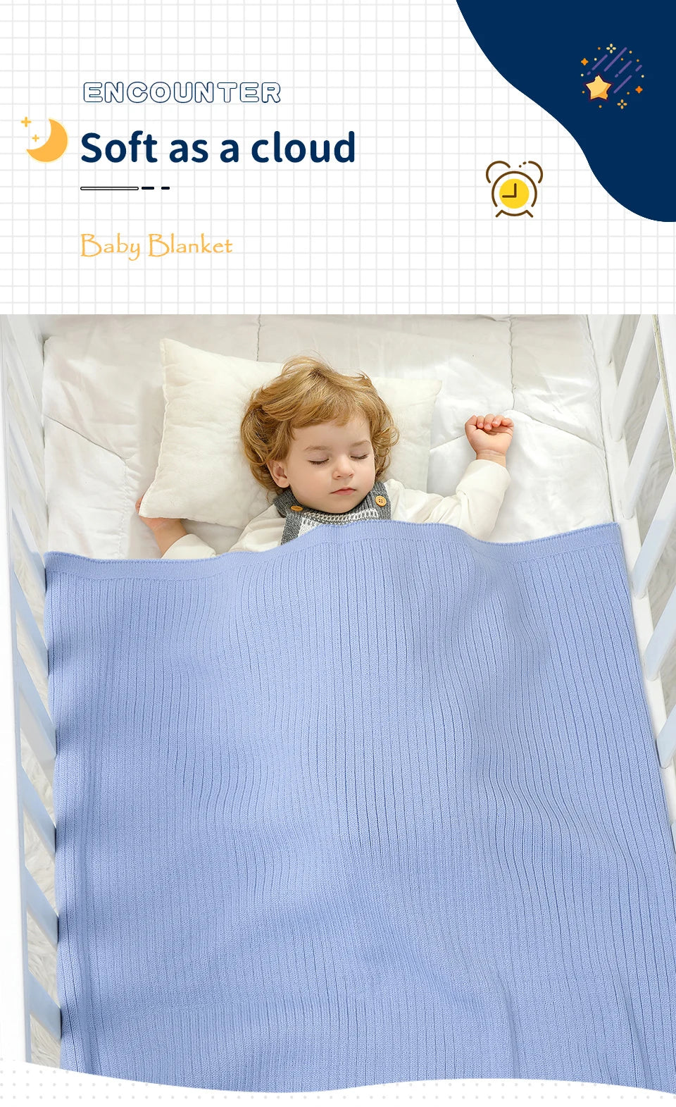 Couverture Bébé Alvéolée Ultra-Douce pour Poussette
