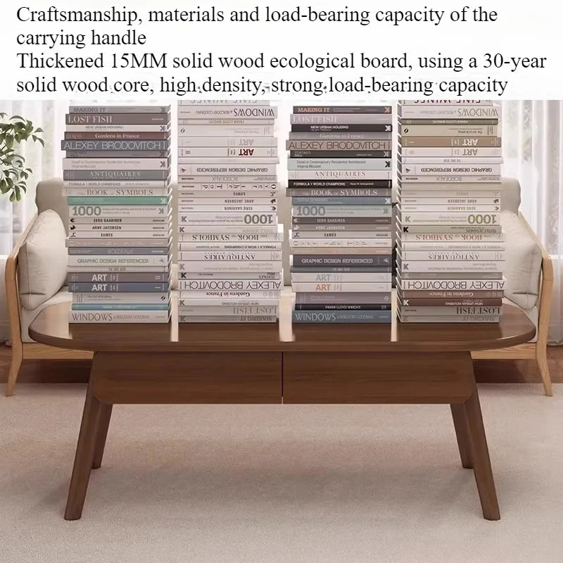 Table Basse Bois Massif - Design Simple et Moderne
