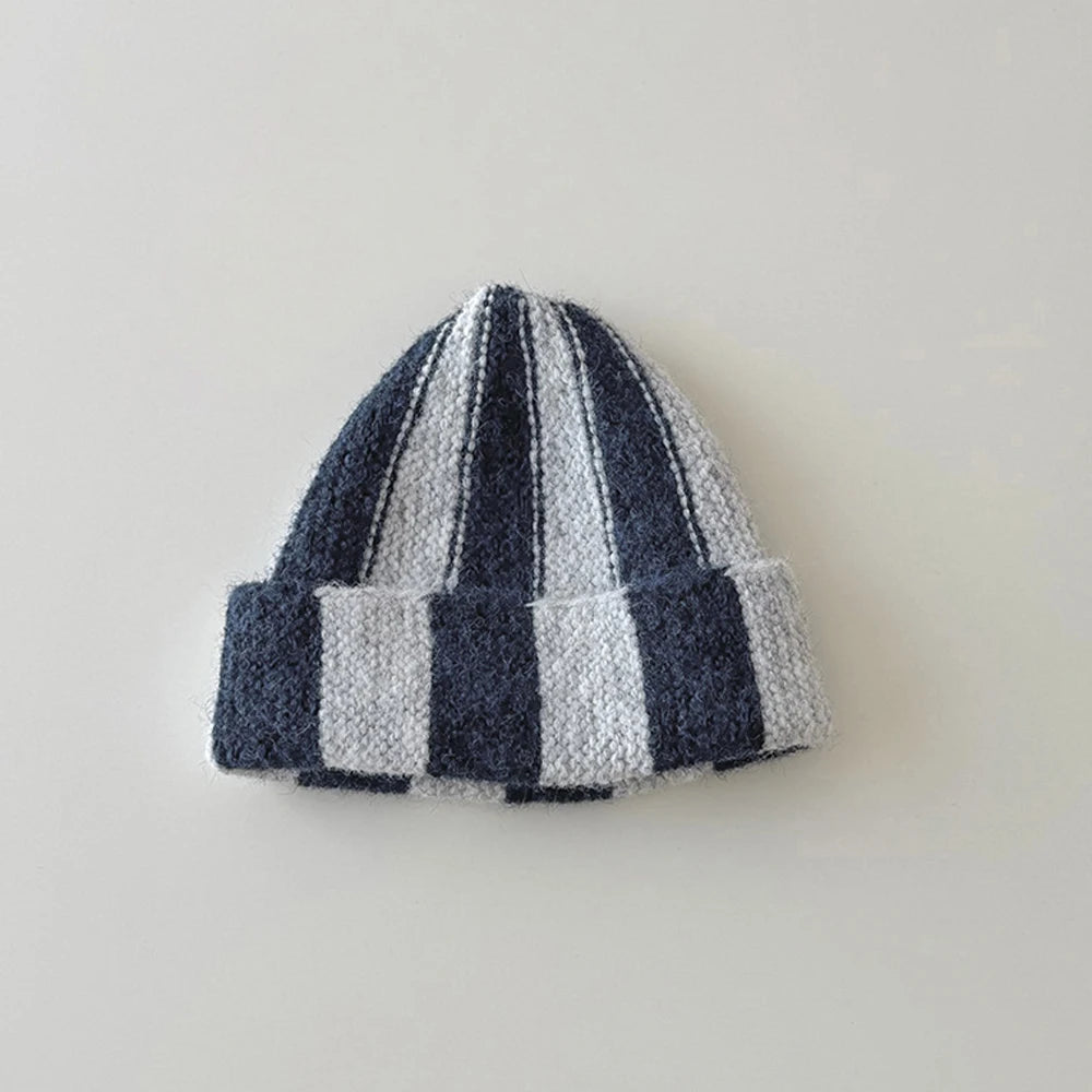 Bonnet Enfant Tricoté Motif Pastèque