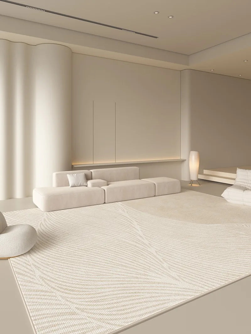 Tapis Style Japonais Minimaliste Peluche Douce Antidérapant